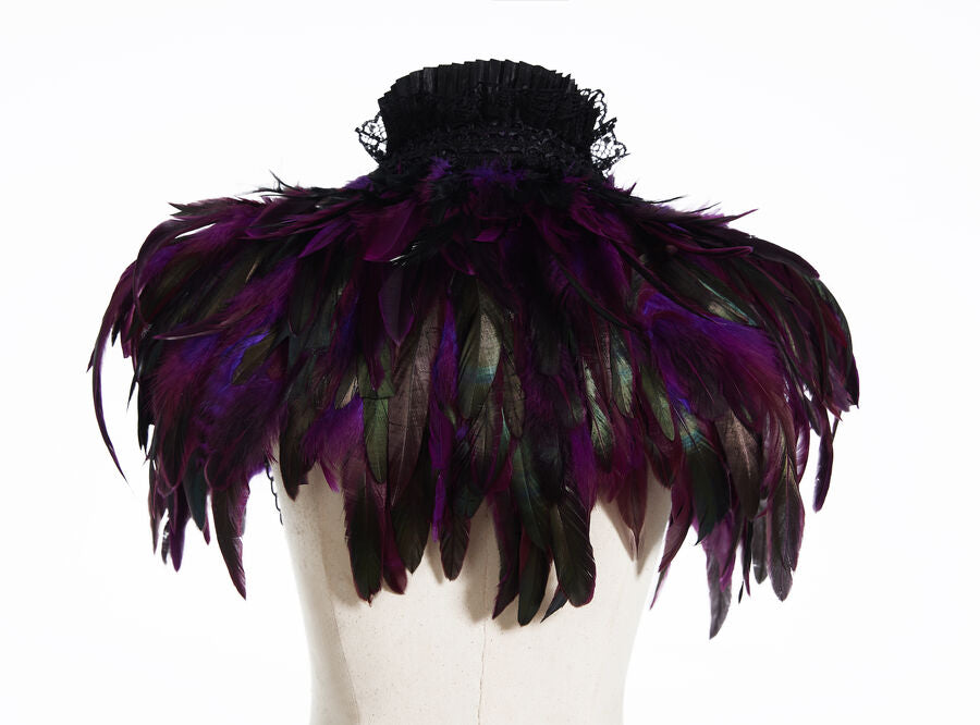 Boléro à Plumes violet