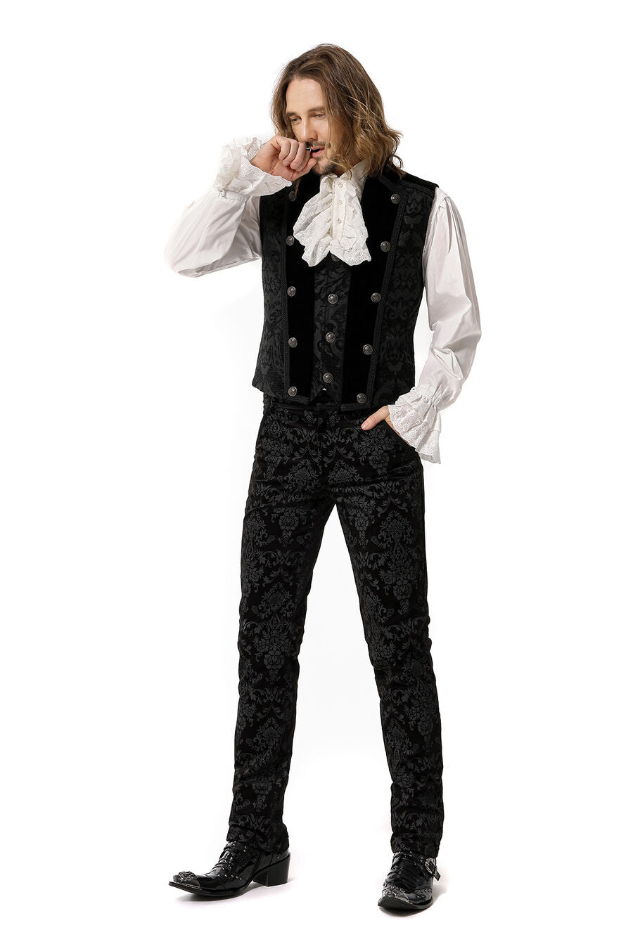 Pantalon Gothique Aristocrate GRIS