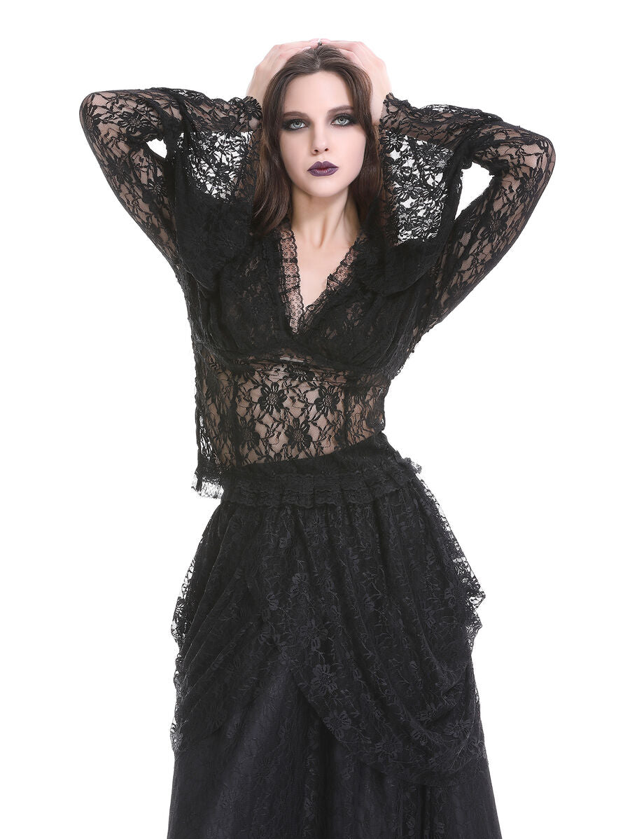 CHEMISE GOTHIQUE DENTELLE