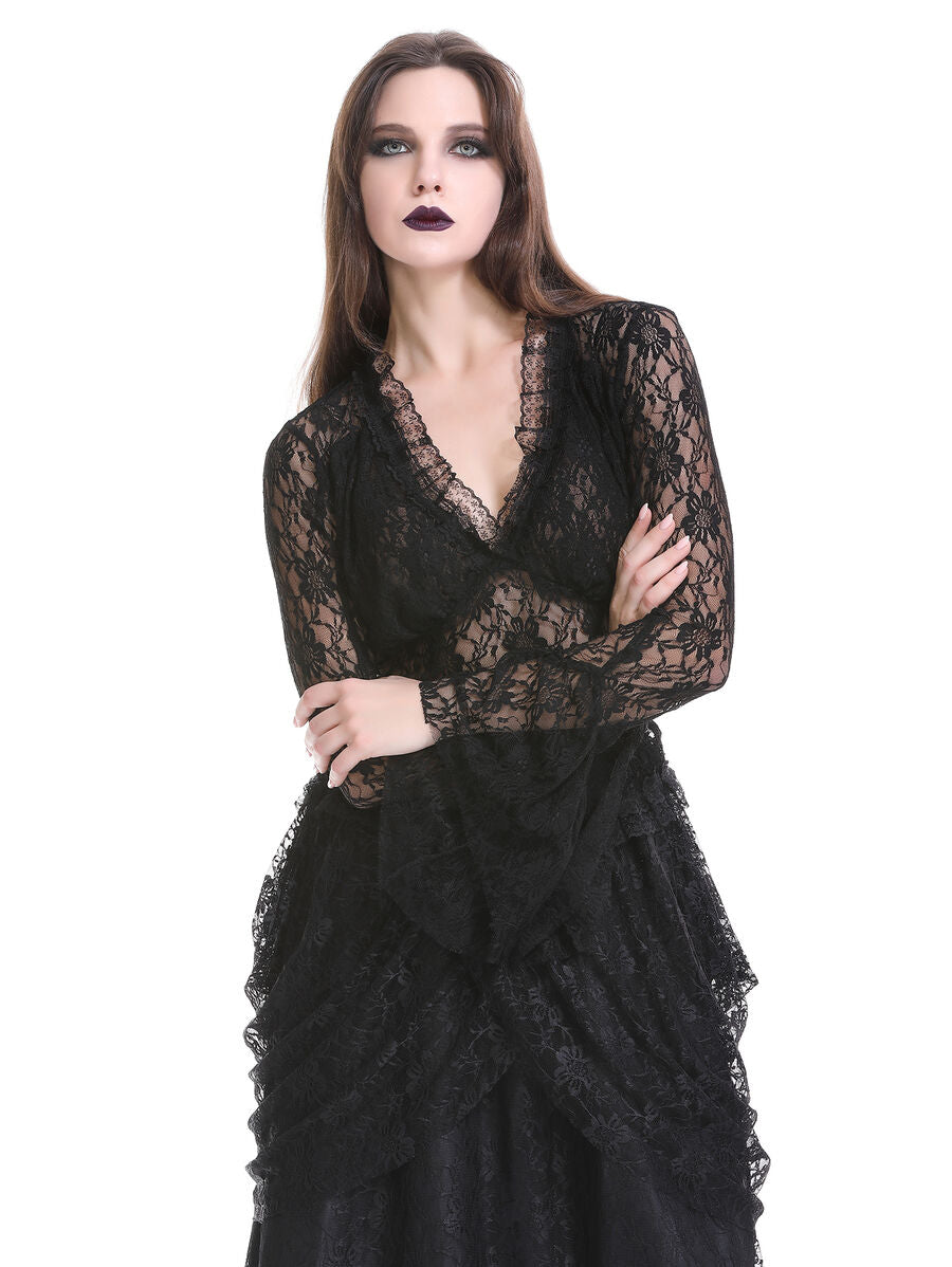 CHEMISE GOTHIQUE DENTELLE