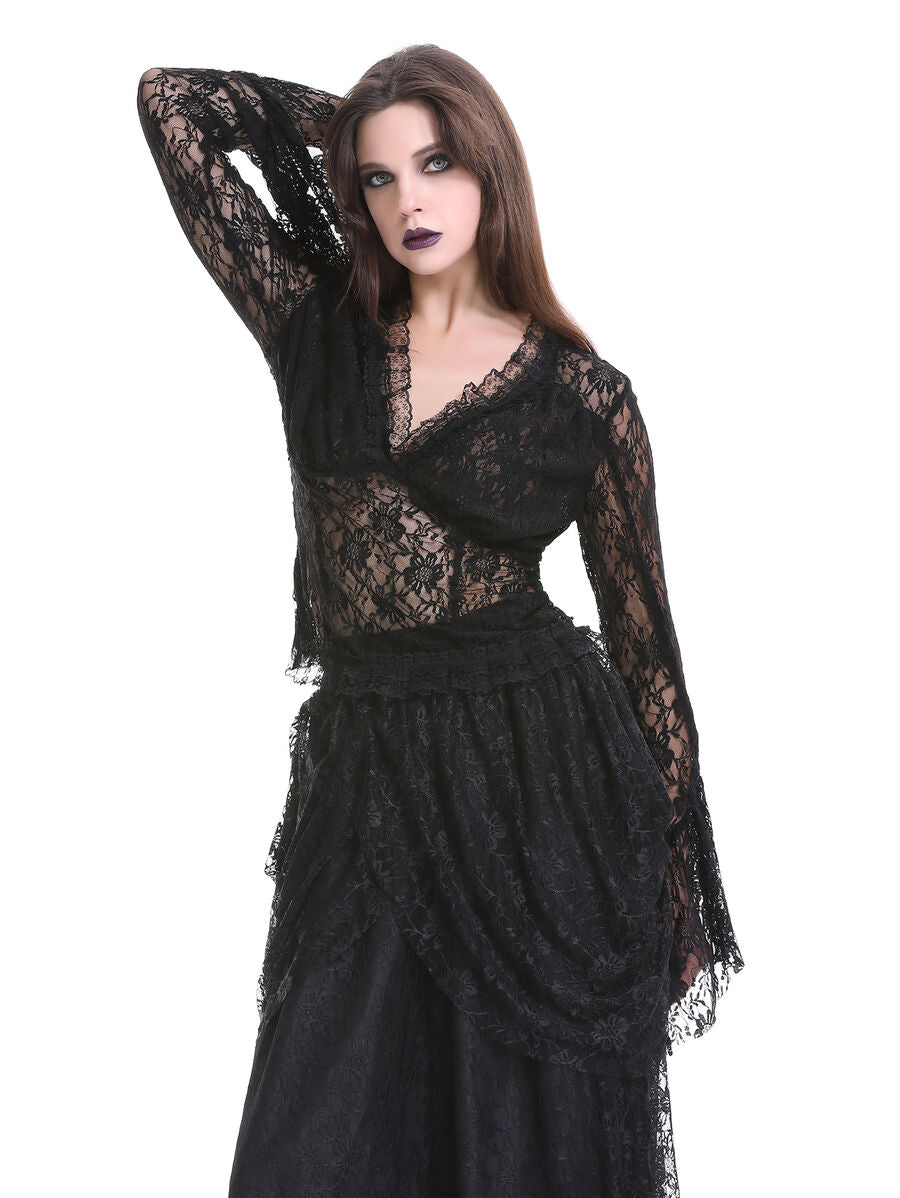 CHEMISE GOTHIQUE DENTELLE