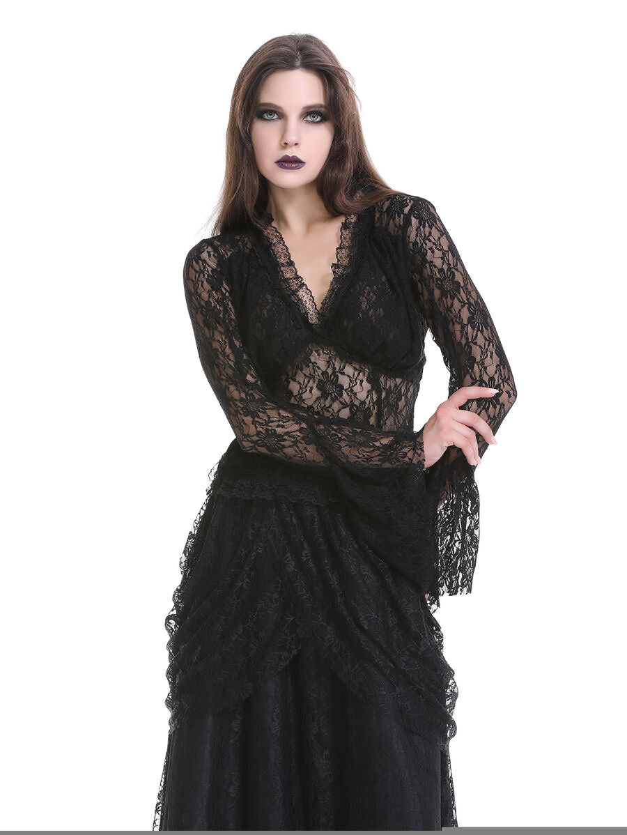 CHEMISE GOTHIQUE DENTELLE