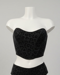 BUSTIER COURT LEOPARD