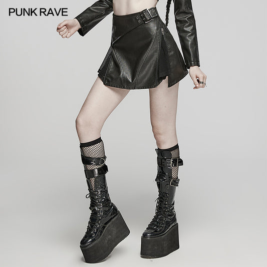 Jupe courte punk rock