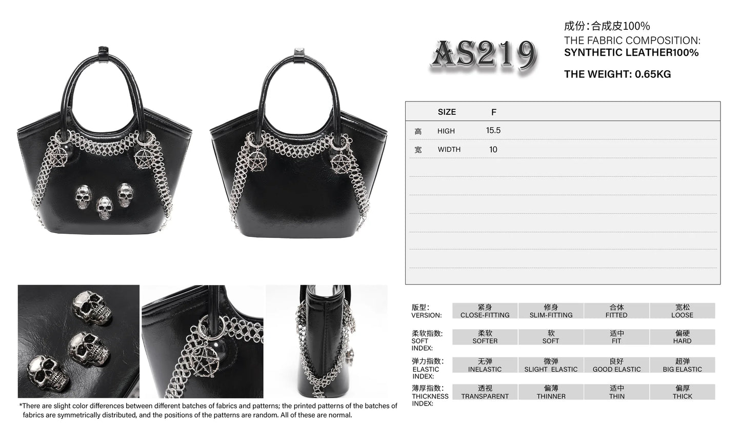 SKULL hand bag