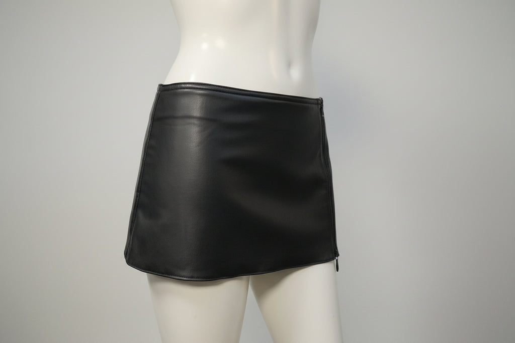 Mini jupe zip dos tulle