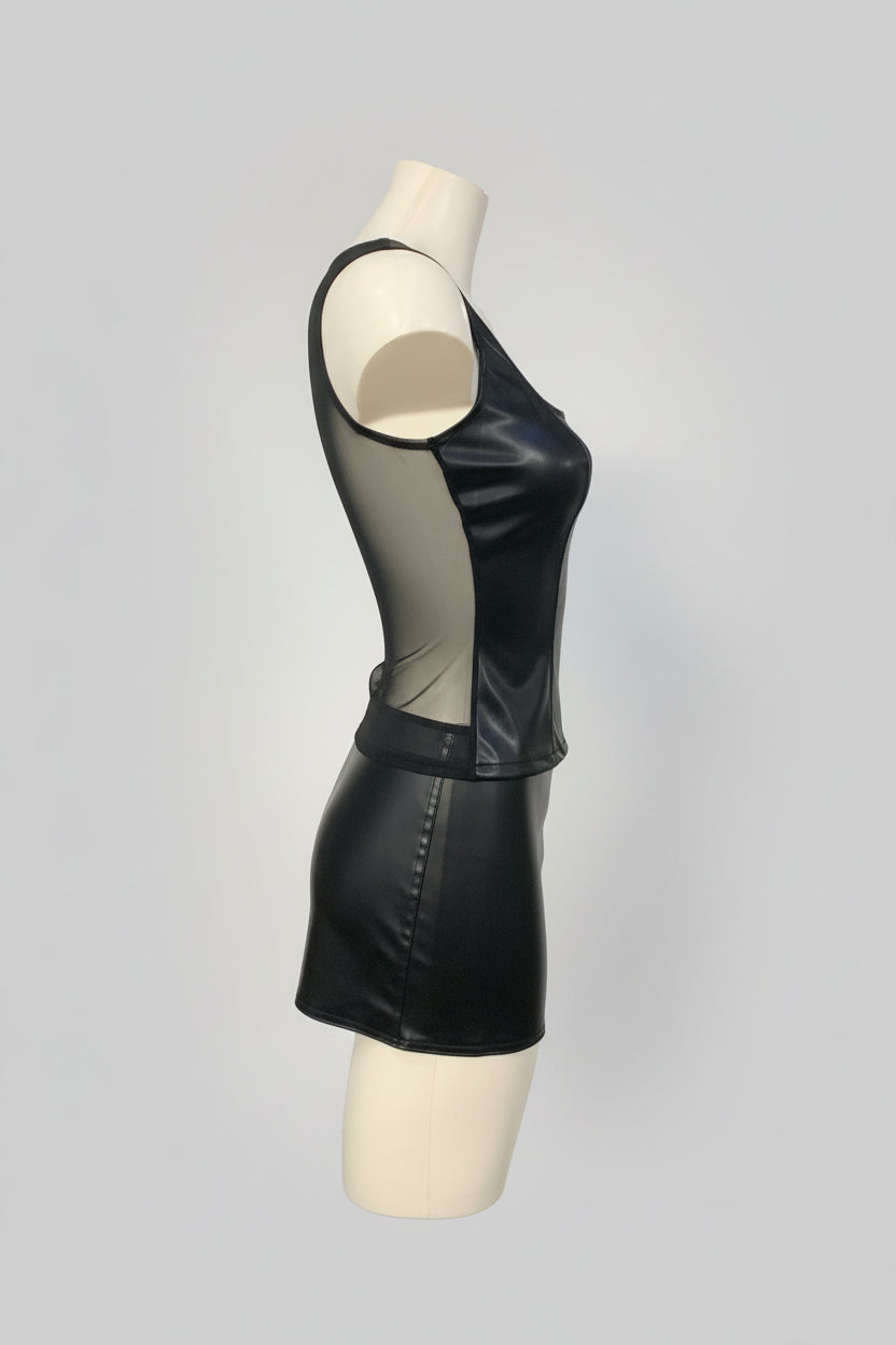 Top corsage zip strasse dos tulle