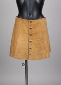 Jupe en cuir" daim"