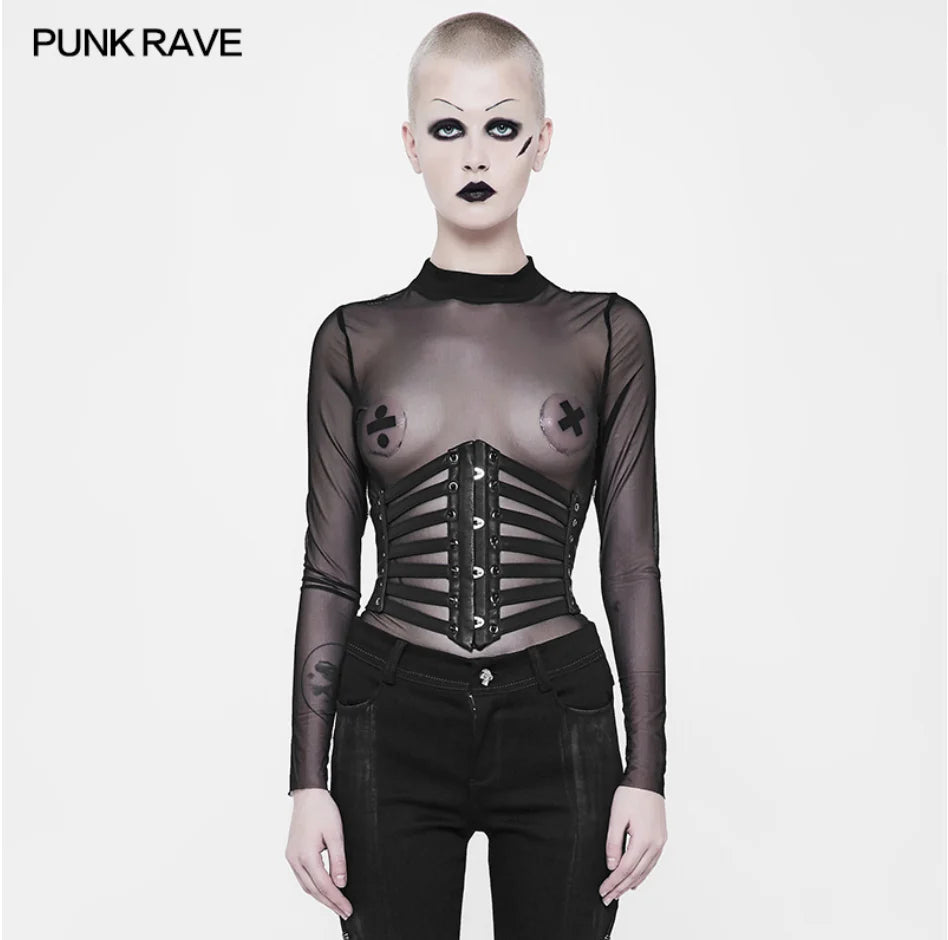 CORSET U/B ROCK AND SPIKE