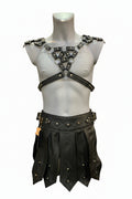 Maille en cuir épaules gladiateur