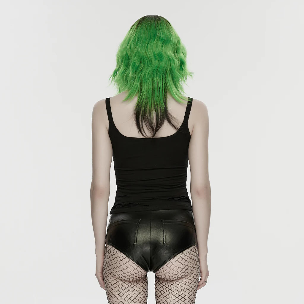 SHORTY FAUX CUIR
