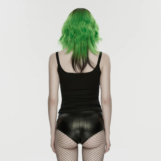 SHORTY FAUX CUIR