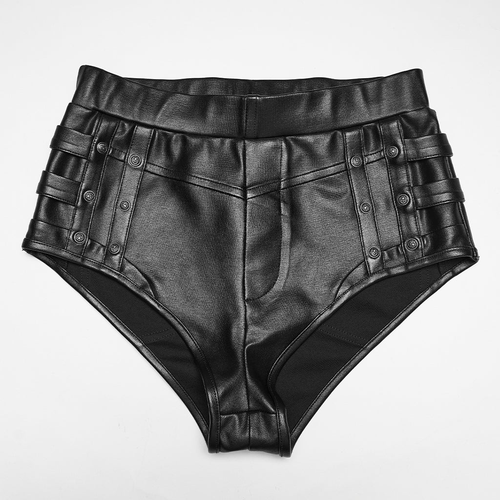 SHORTY FAUX CUIR