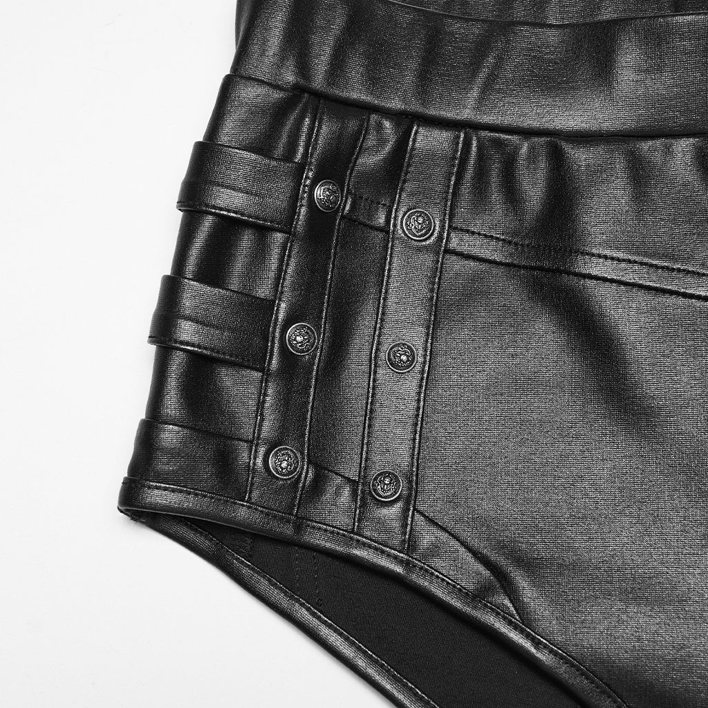 SHORTY FAUX CUIR