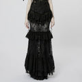 JUPE LONGUE ROMANTIQUE NOIR