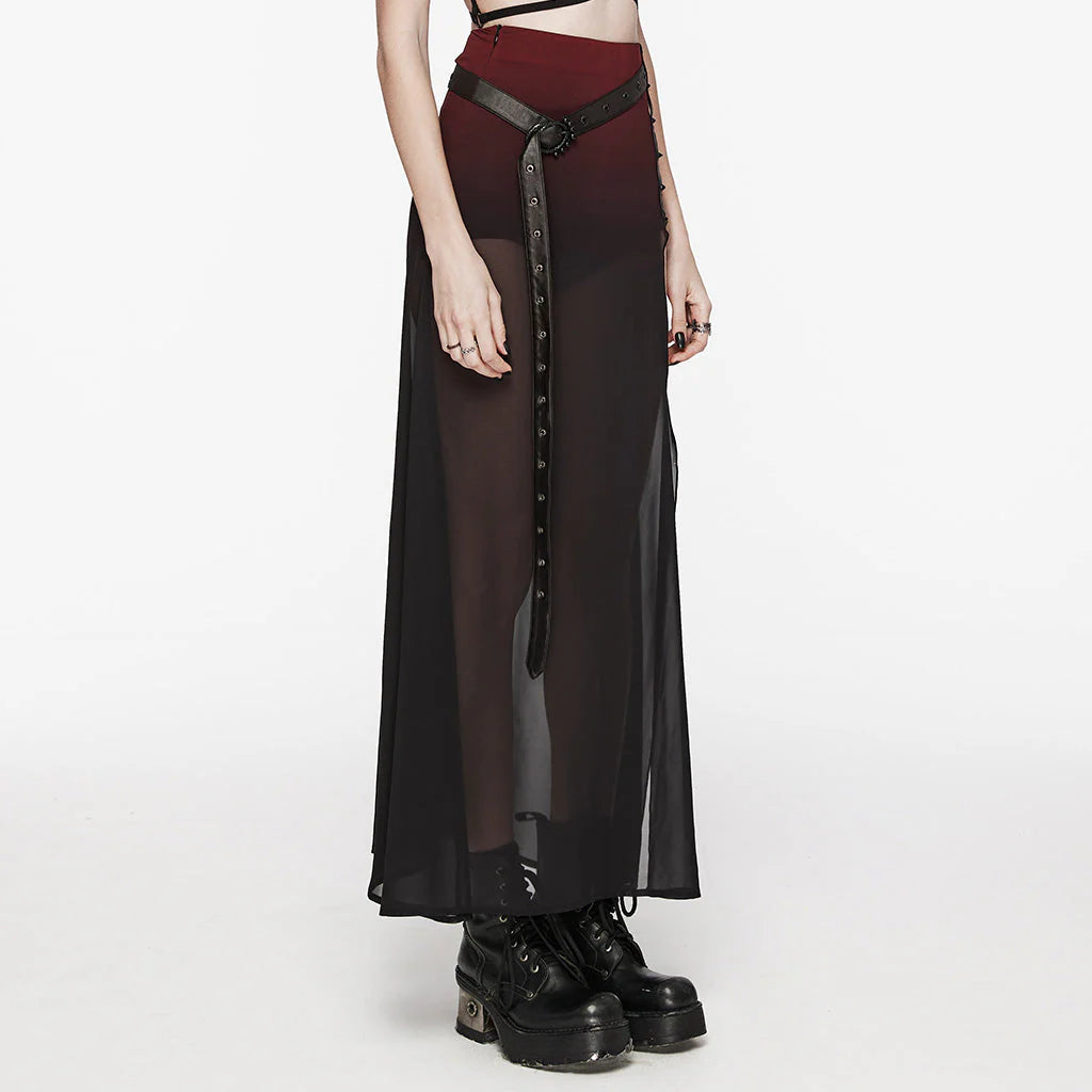 Jupe transparente gothique