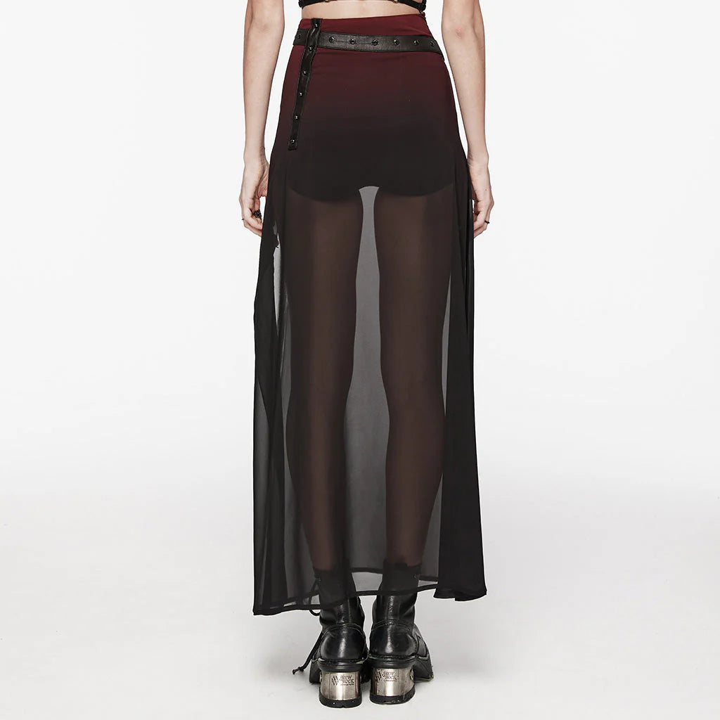 Jupe transparente gothique