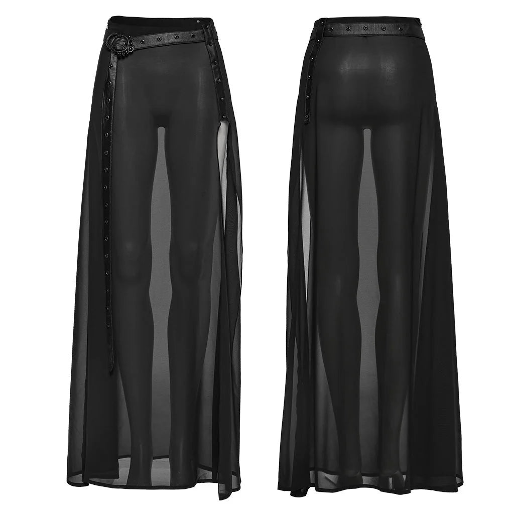 Jupe transparente gothique