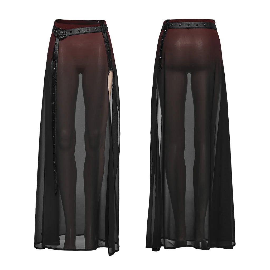 Jupe transparente gothique