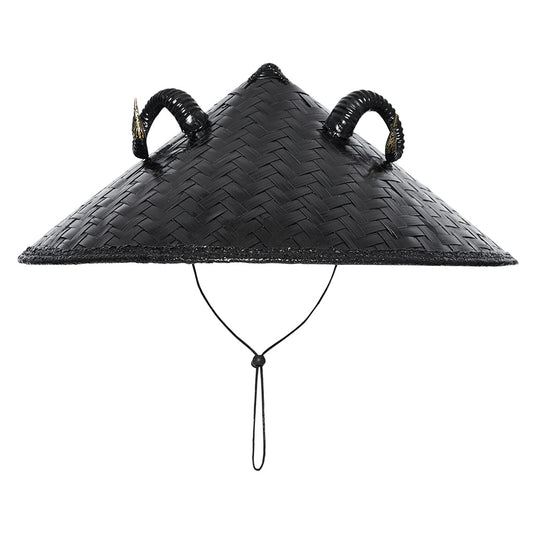 Chapeau conique corne de mouton punk sombre