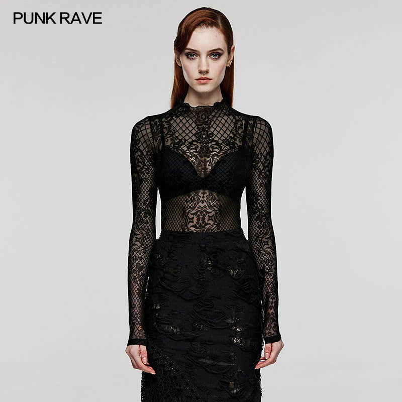 TSHIRT MESH GOTHIQUE