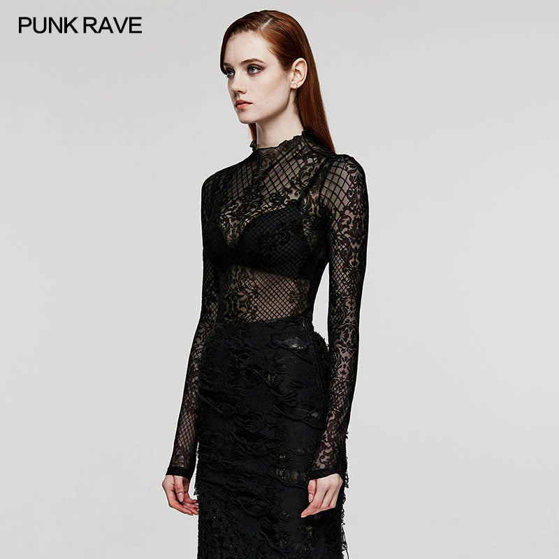 TSHIRT MESH GOTHIQUE