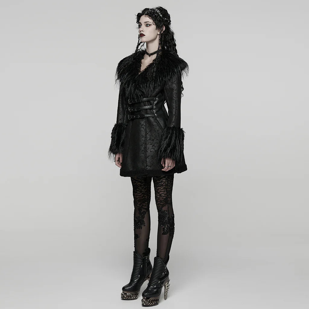JACKET FAUX CUIR ET FOURURE