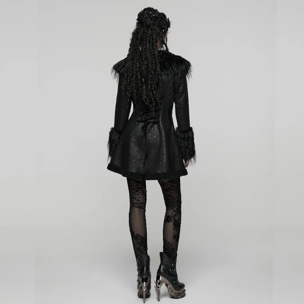 JACKET FAUX CUIR ET FOURURE