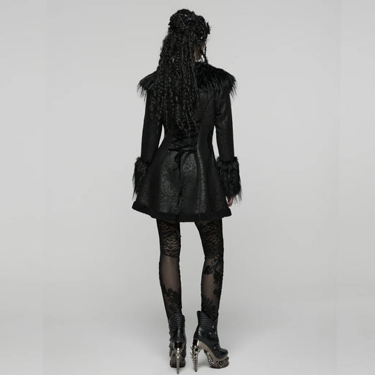 JACKET FAUX CUIR ET FOURURE