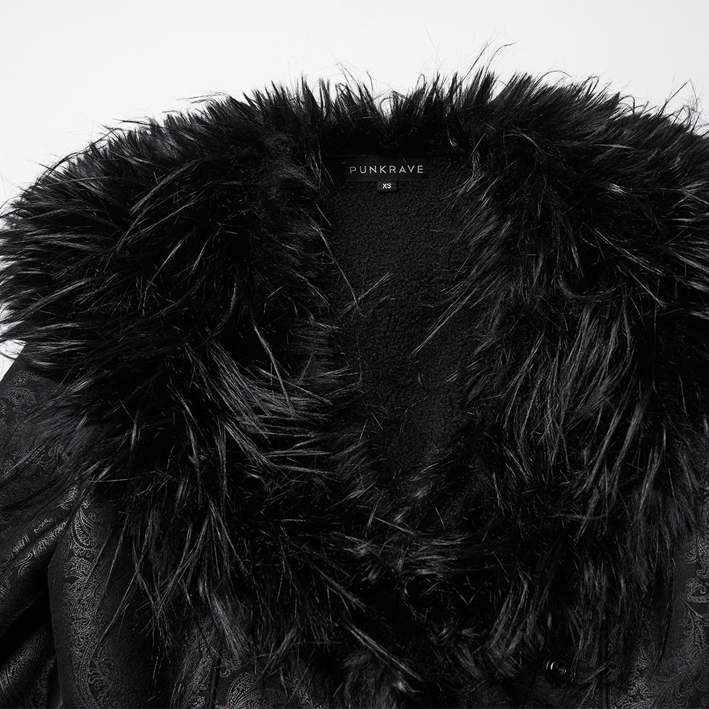 JACKET FAUX CUIR ET FOURURE