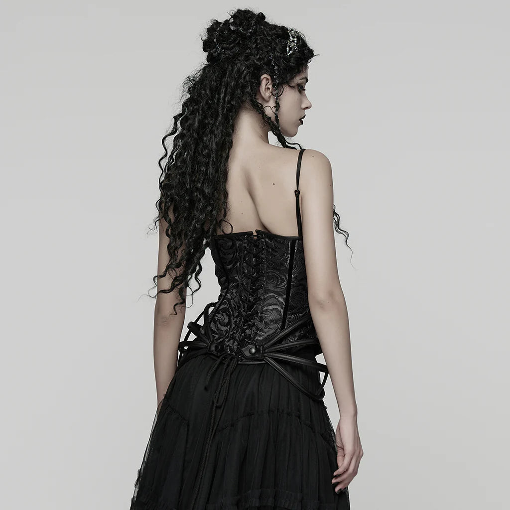 Bustier couturiere a brocade