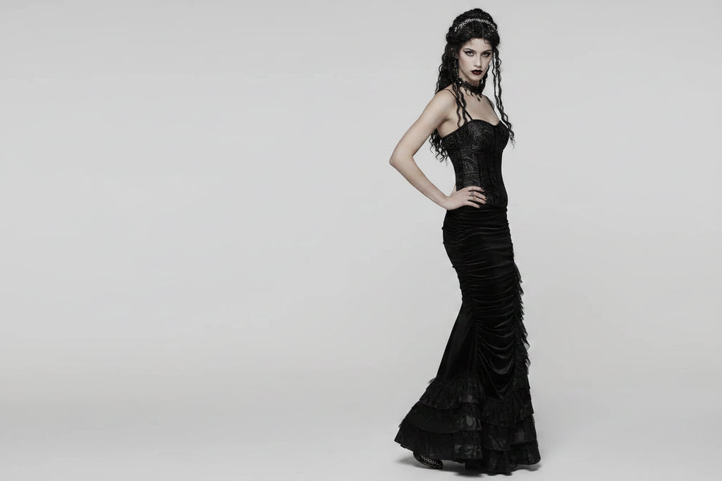 Bustier couturiere a brocade