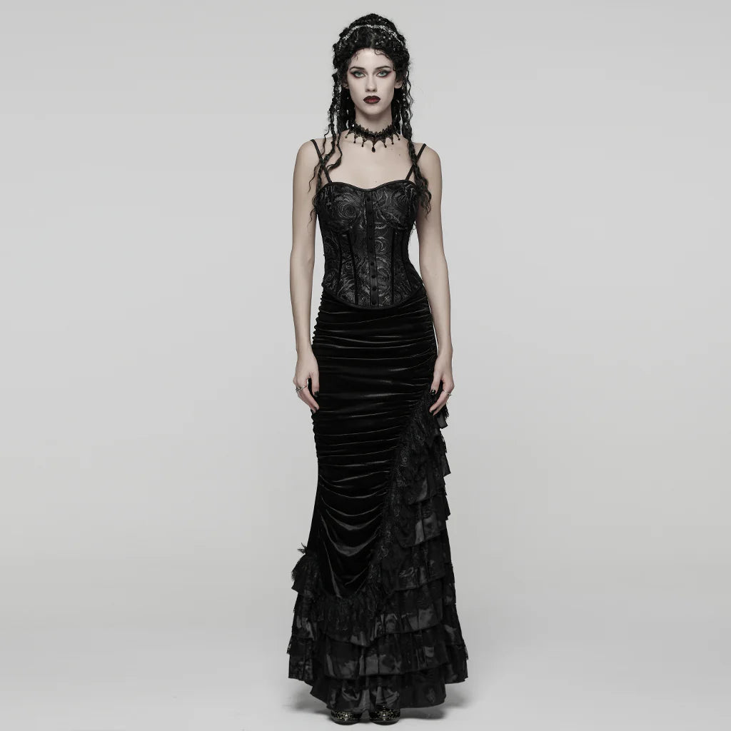 Bustier couturiere a brocade