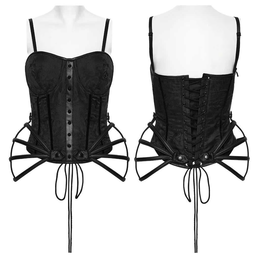 Bustier couturiere a brocade