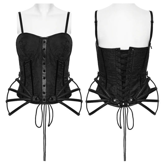 Bustier couturiere a brocade