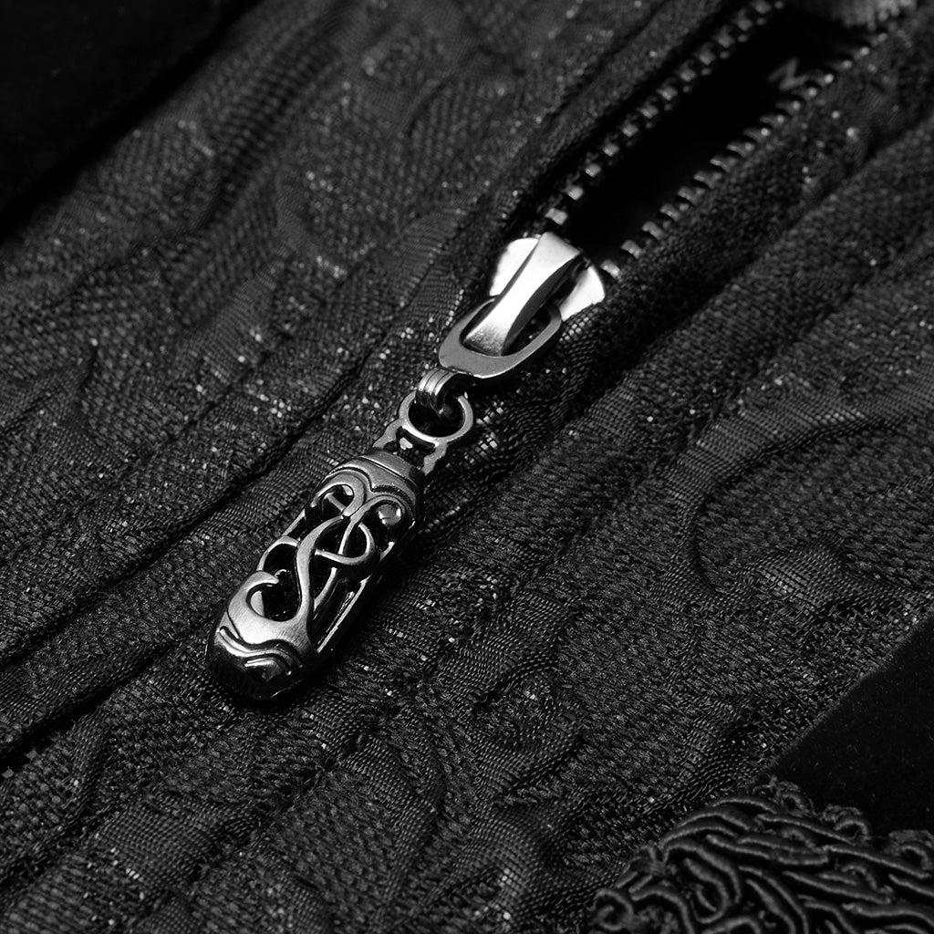 GILET OFFICIER GOTHIQUE NOIR