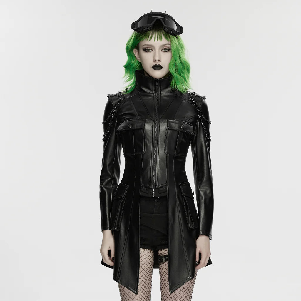 JACKET EDGY FAUX CUIR