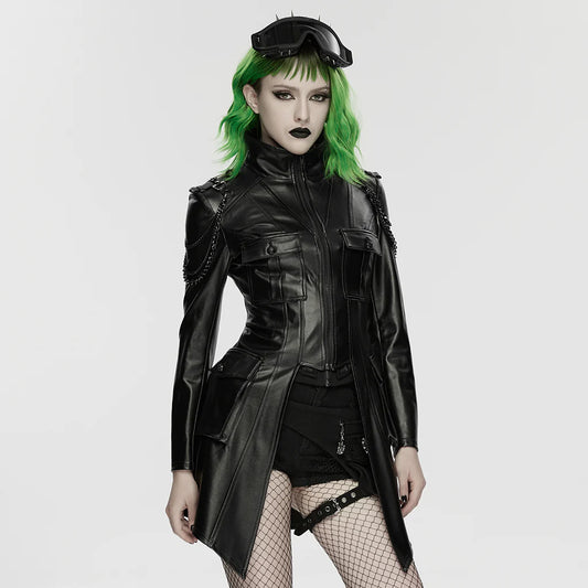 JACKET EDGY FAUX CUIR