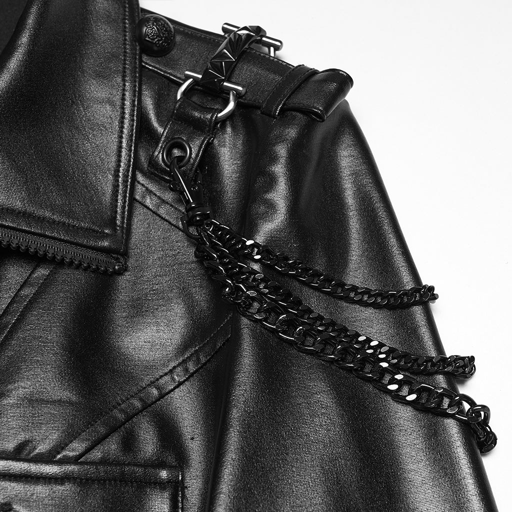 JACKET EDGY FAUX CUIR
