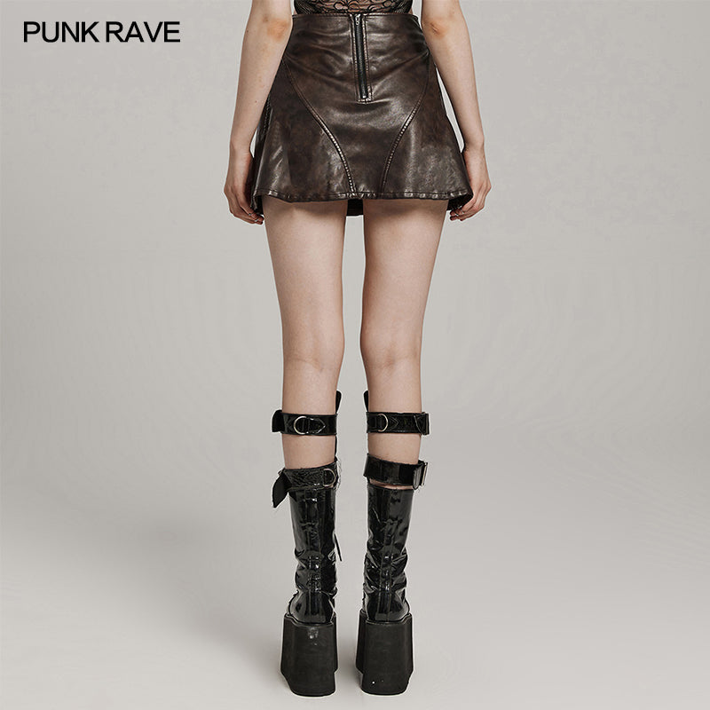 Jupe courte punk rock