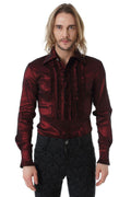 CHEMISE À JABOT CLASSIQUE BORDEAUX