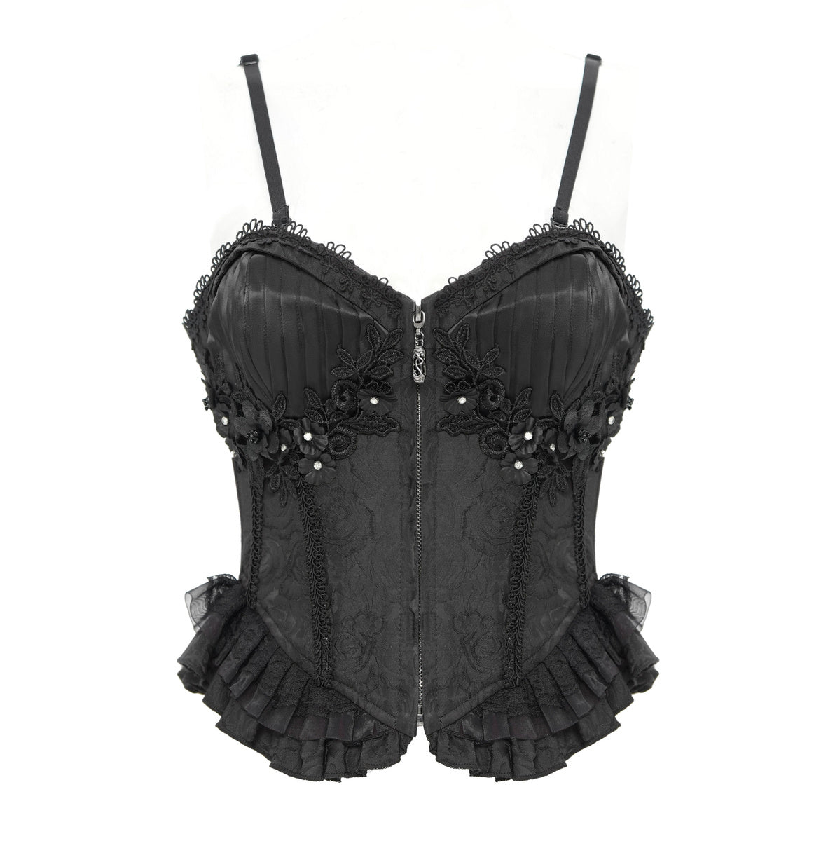 Bustier gothique noire gothique