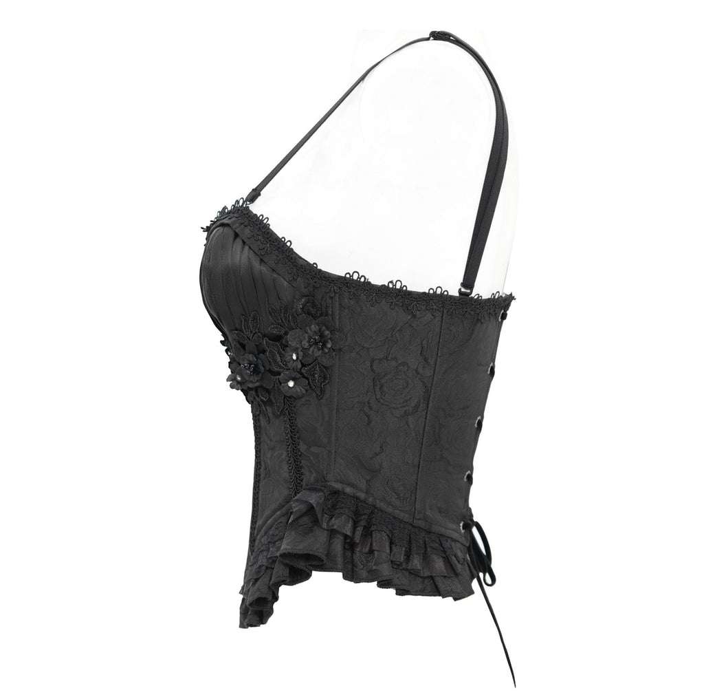Bustier gothique noire gothique