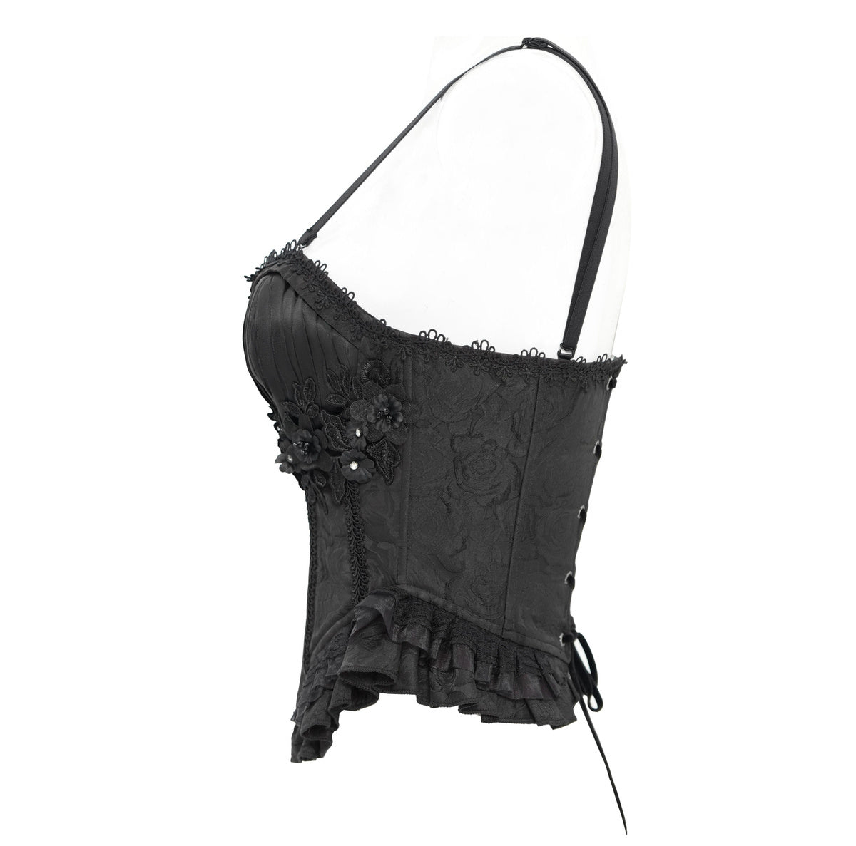 Bustier gothique noire gothique