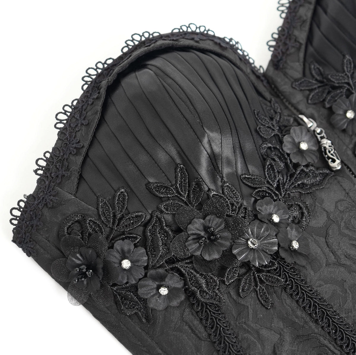Bustier gothique noire gothique