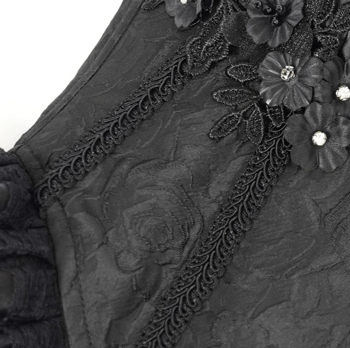 Bustier gothique noire gothique