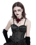 Bustier gothique noire gothique
