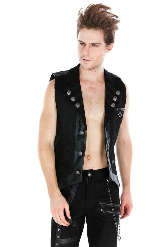 GILET GOTHIQUE PUNK 3X3