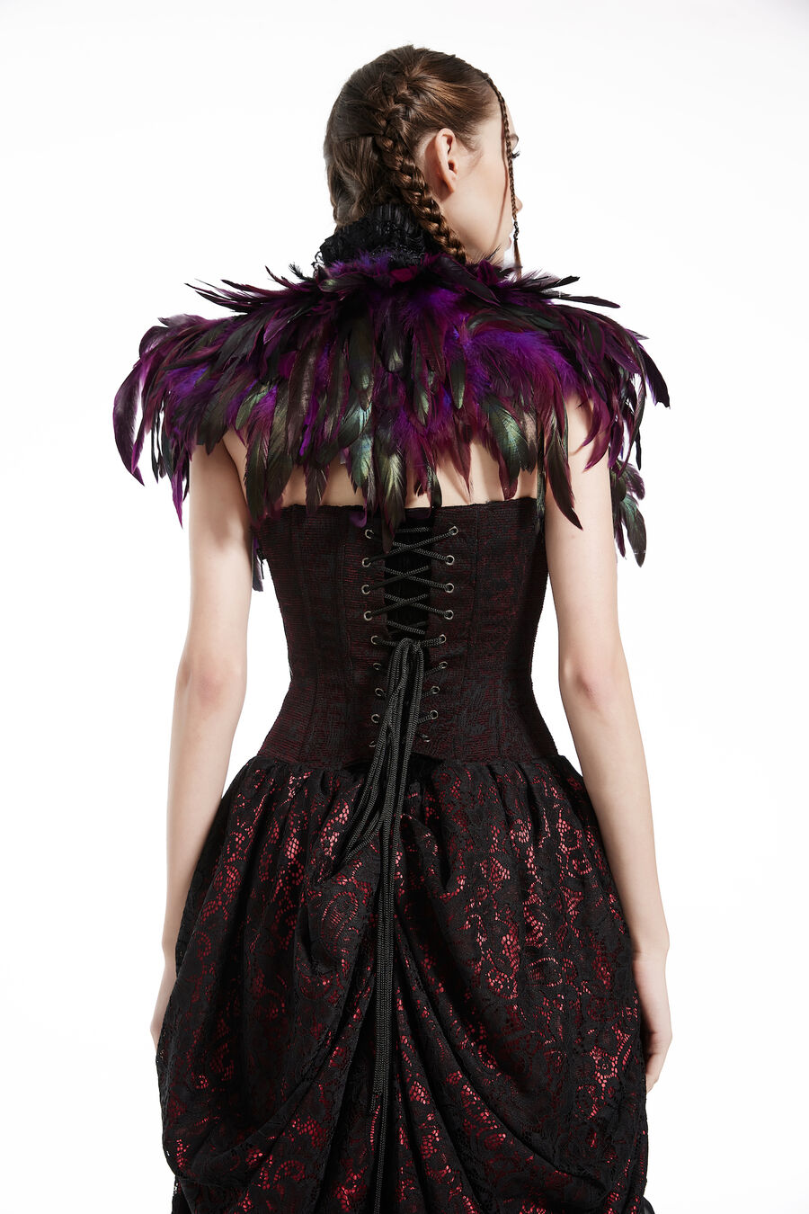 Boléro à Plumes violet