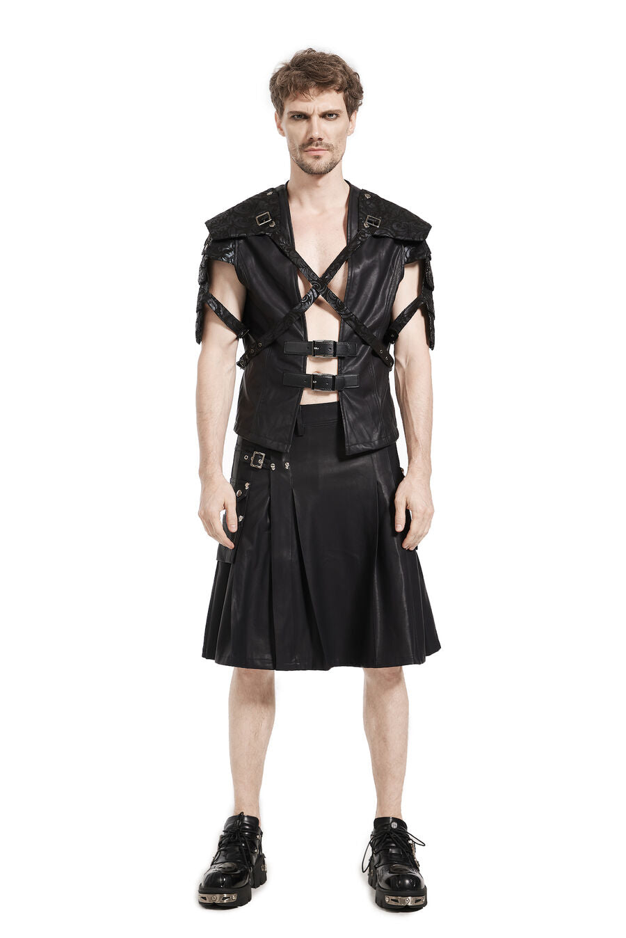 gilet punk gladiateur